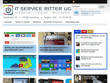 Tablet Screenshot of it-service-ritter.de